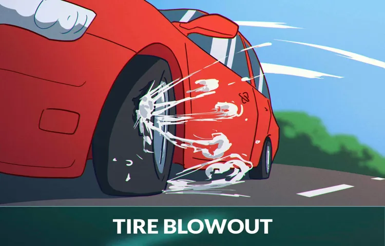 a left front tire blows out. unless you control the vehicle, what will probably happen