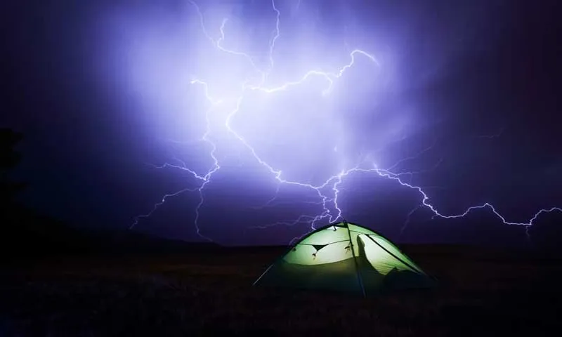 are roof top tents safe in thunderstorms