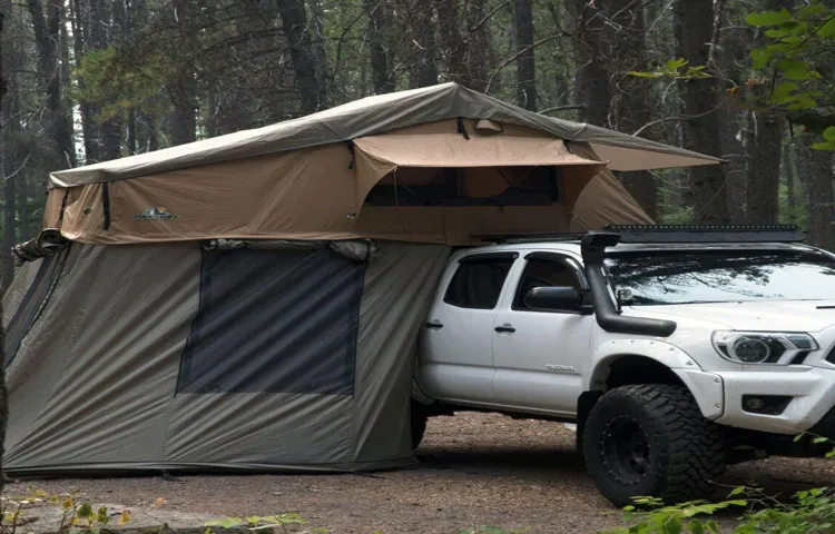 can a datsun truck bed support a roof top tent