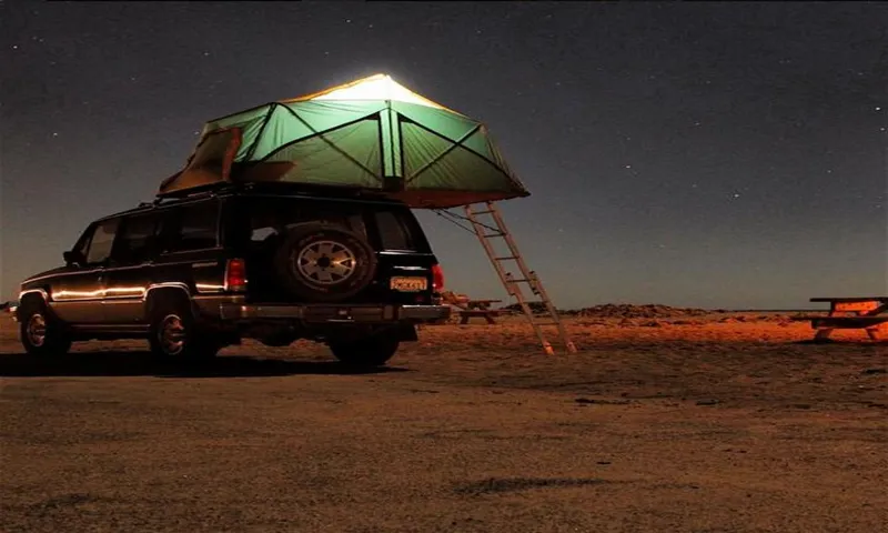 can you store a roof top tent on its side