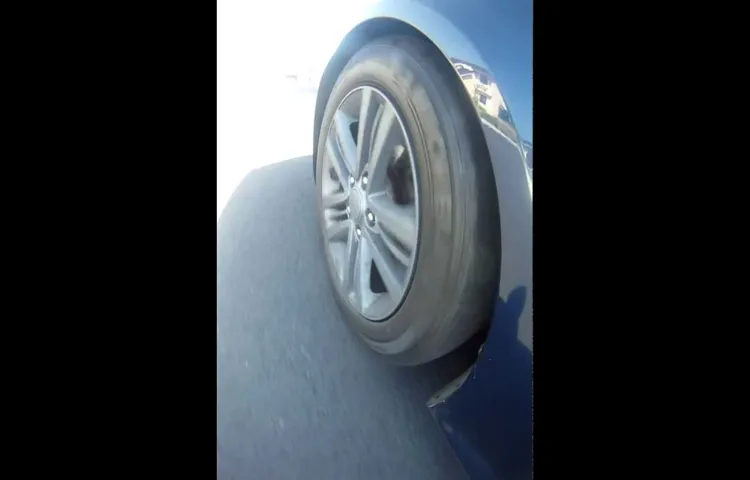 clicking noise from tire when driving