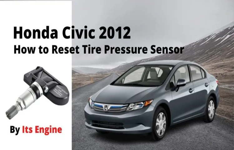 honda civic how to reset tire pressure