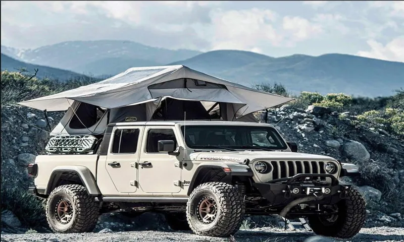 how are roof top tents supported