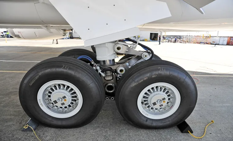 how big is a airplane tire