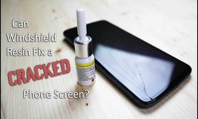 how do i repair my cell phone screen with using a windshield repair kit