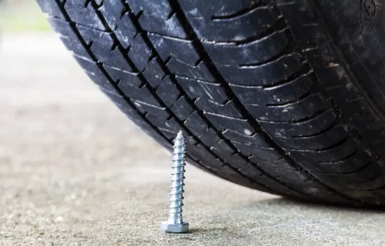 how does a nail get into a tire