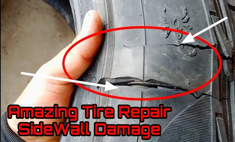 how does tire sidewall get damaged