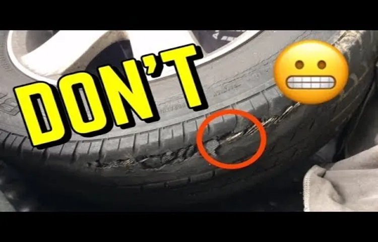 how long can a tire last with wire showing