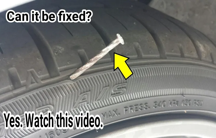 how long does it take to repair a tire with a nail in it