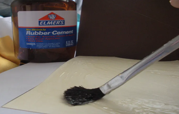 how long does rubber cement take to dry on a tire