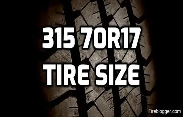 how many inches is a 315-70r17 tire