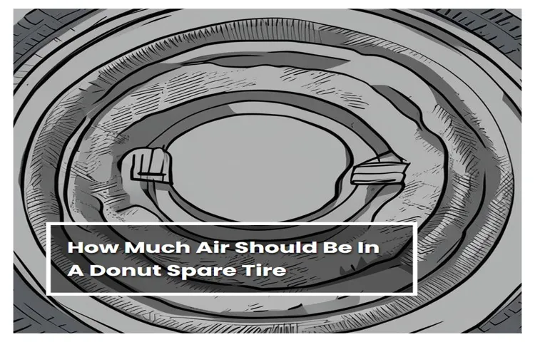 how much air does a donut tire need