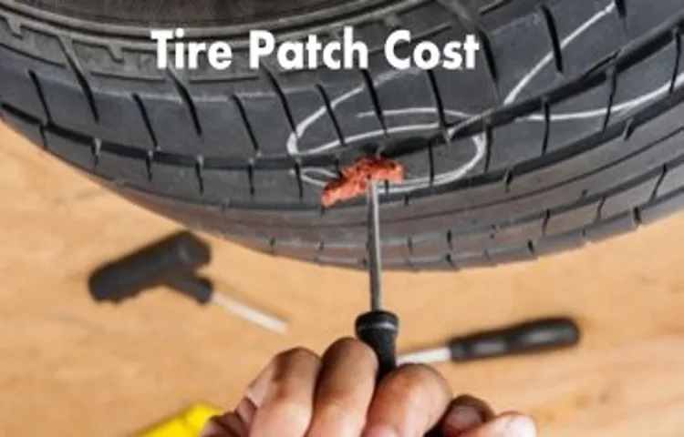 how much does a patch for a tire cost