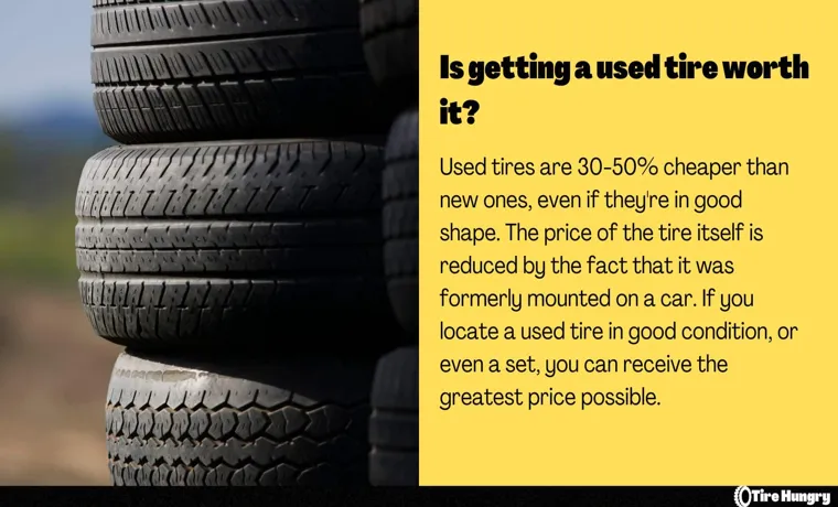 how much does a used tire cost