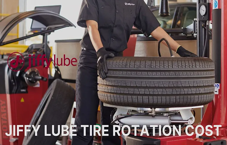 how much does jiffy lube charge for tire rotation