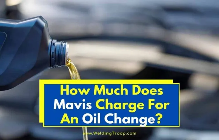 how much is an oil change at mavis discount tire