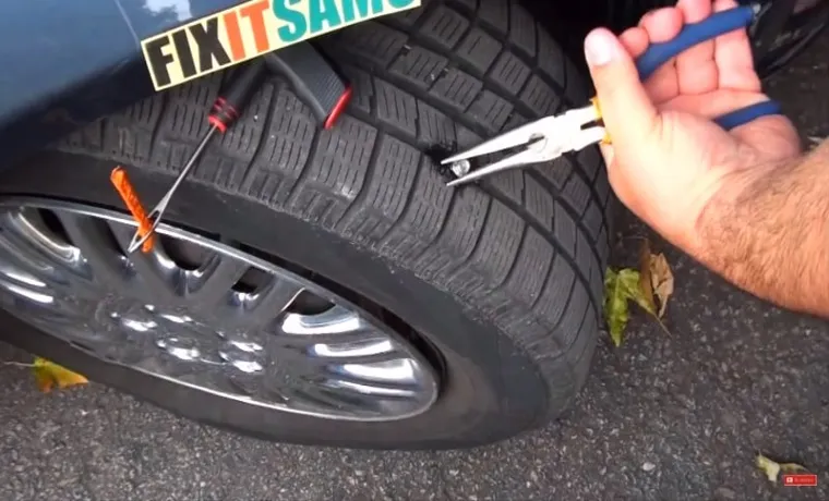 how much to fix a tire with a nail in it