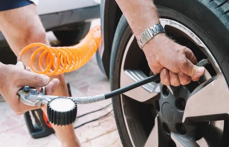 how to air up a tire without an air compressor