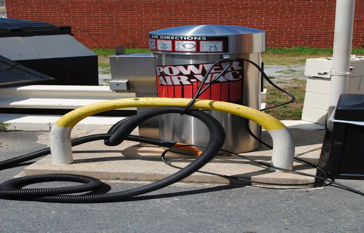 how to air up tire at gas station