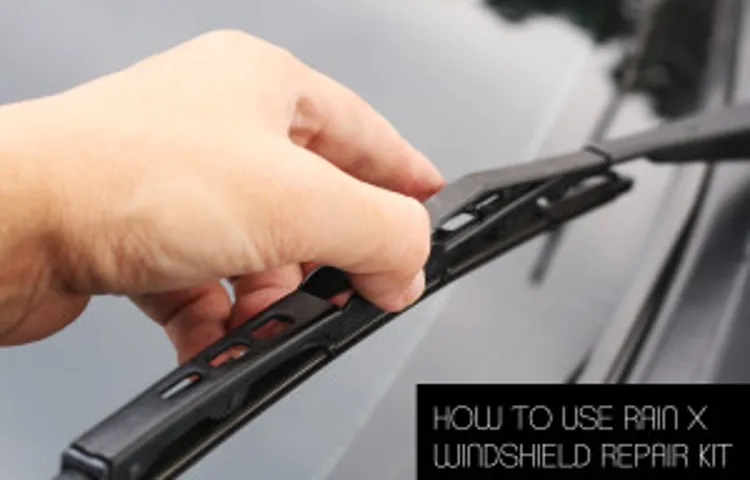 how to apply rain x windshield repair kit