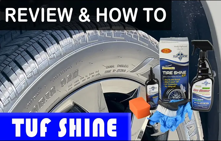 how to apply tire shine