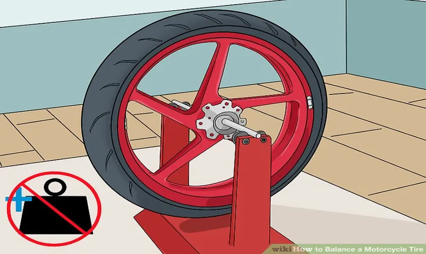 how to balance a motorcycle tire at home