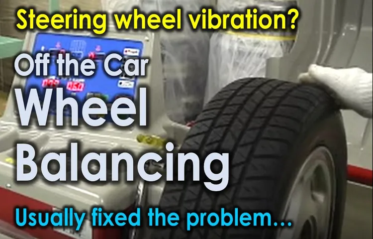 how to balance a tire without a machine