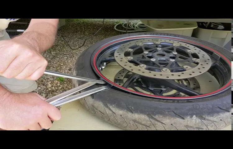 how to break a bead on a motorcycle tire