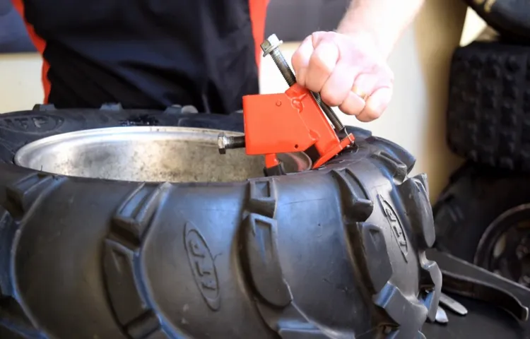 how to break a bead on a tire at home