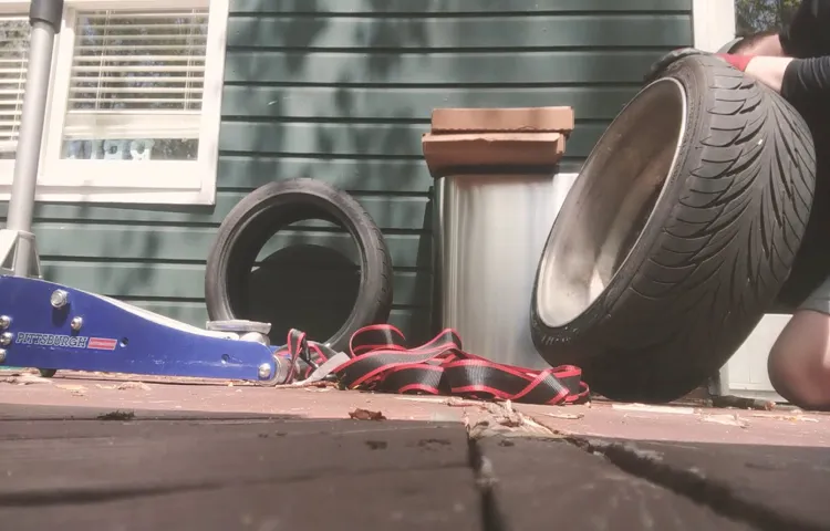 how to break a tire bead at home
