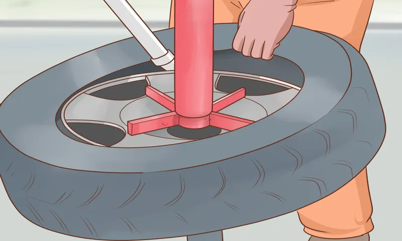 how to break a tire off a rim