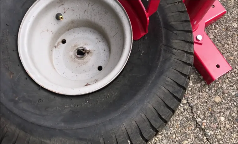 how to break bead on lawn mower tire