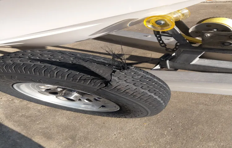 how to change a boat trailer tire