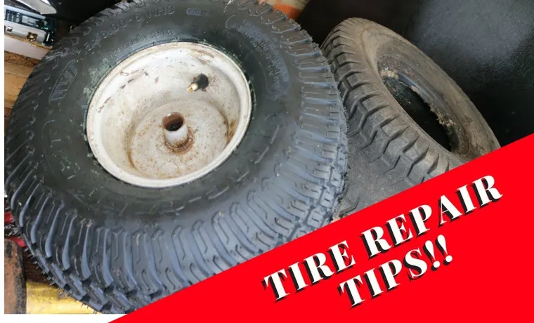 how to change a lawn tractor tire