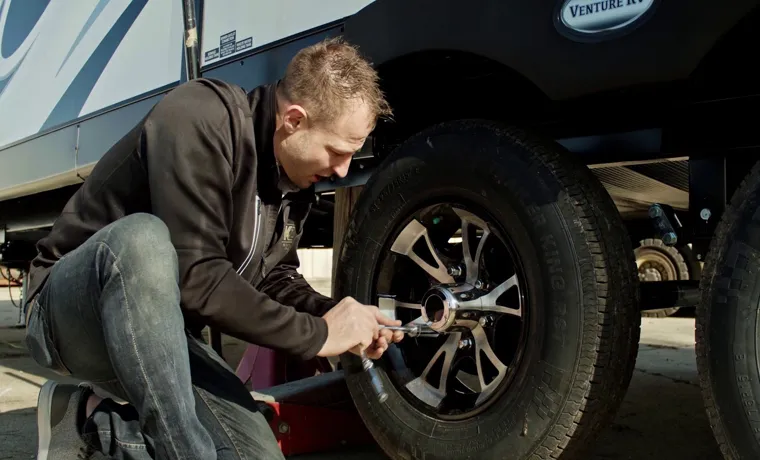 how to change a tire on a class a motorhome