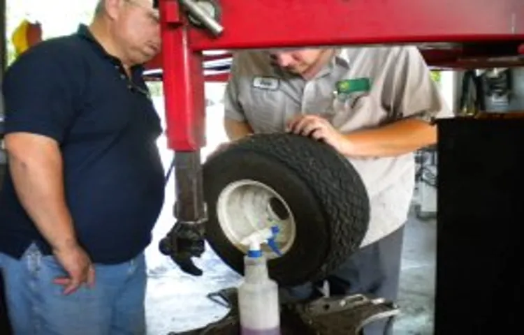 how to change a tire on a golf cart