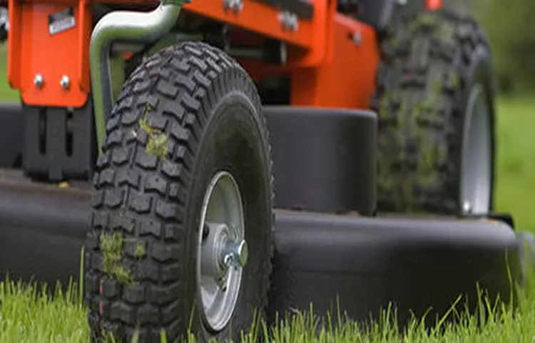 how to change a tire on a riding lawn mower