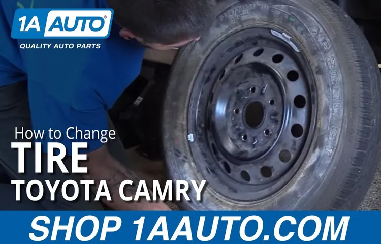 how to change a tire on a toyota camry