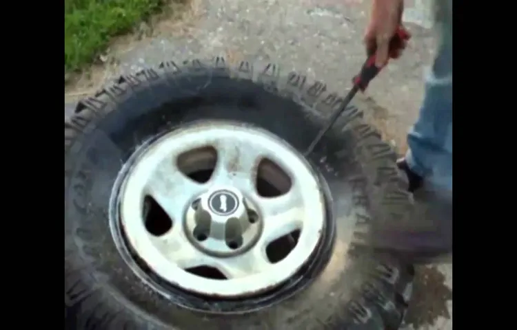 how to change a tire without a machine