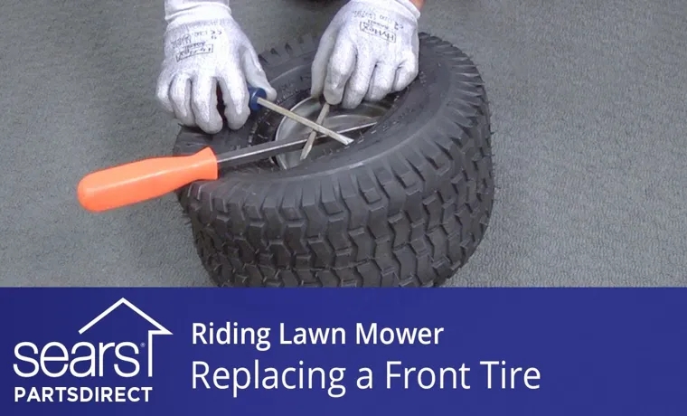 how to change lawn mower tire