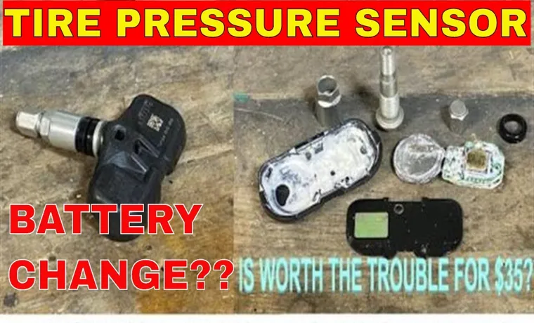 how to change tire pressure sensor battery