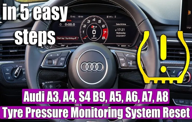 how to check tire pressure audi a4