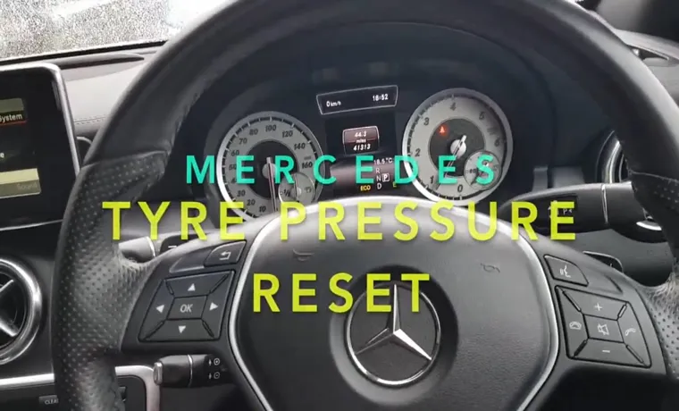 How to Check Tire Pressure on Mercedes GLC 300: A Step-by-Step Guide