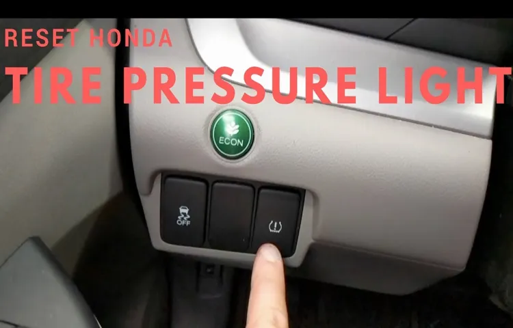 how to check tire pressure on 2019 honda accord