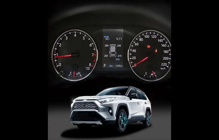 how to check tire pressure on rav4 2021