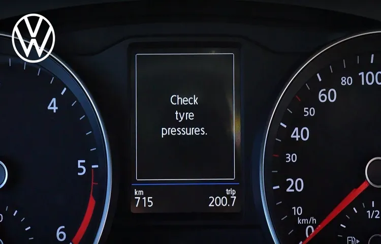 how to check tire pressure on volkswagen tiguan 2022