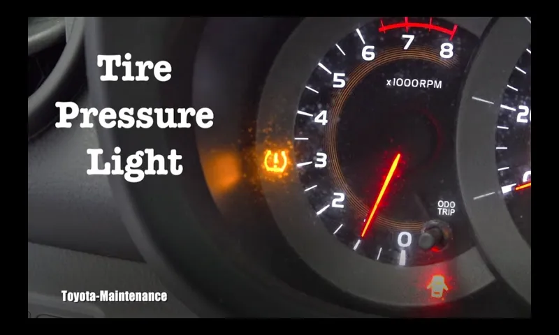 how to check tire pressure toyota camry