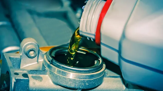 how to clean oil off engine