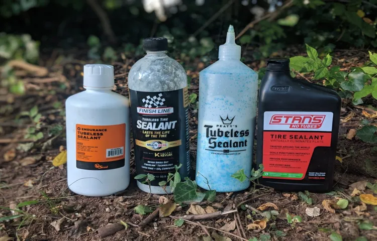 how to clean tubeless tire sealant