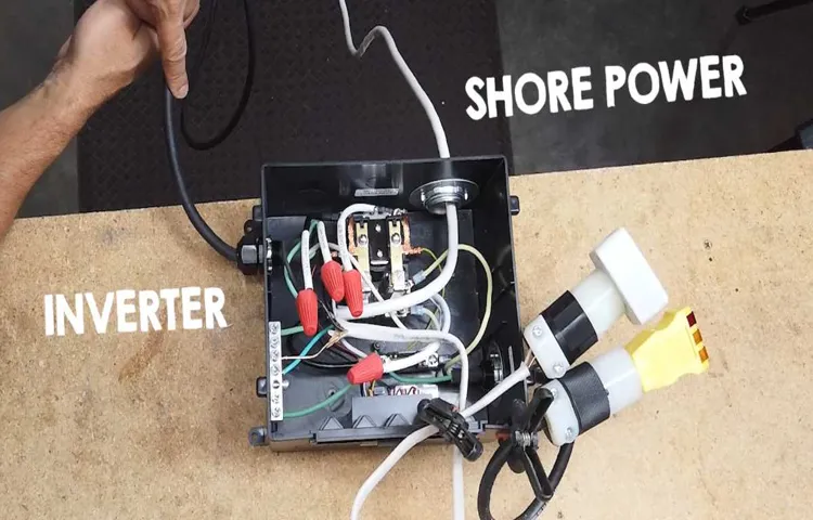 how to connect shore power to rv inverter